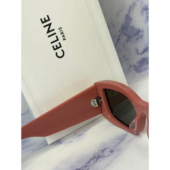 NEW Celine CL40282U Triomphe XL Pink Gold Sunglasses main image 4